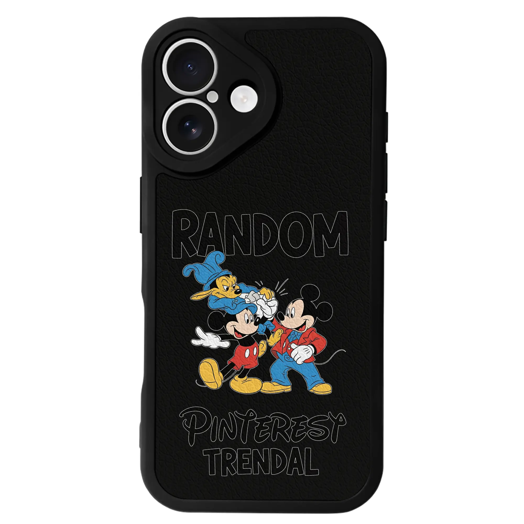 ミッキーマウス（Mickey Mouse） グッズ ミッキーマウス（Mickey Mouse） - IPhone 16シリーズ対応 ・ シリコンスマホケース ・ レザー調 ・ 高精度フィット ・ 耐衝撃 ・ ワイヤレス充電対応 ・ 精密カット